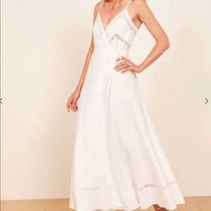 Reformation midi wrap dress